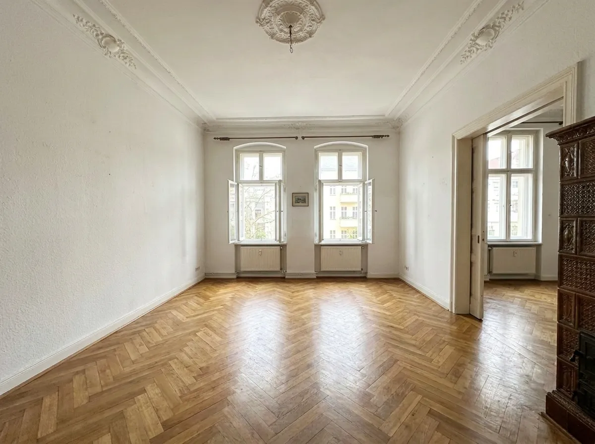 Leerer Altbau – nachher
