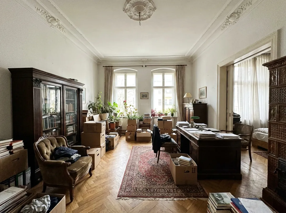 Vollgestellter Altbau – vorher