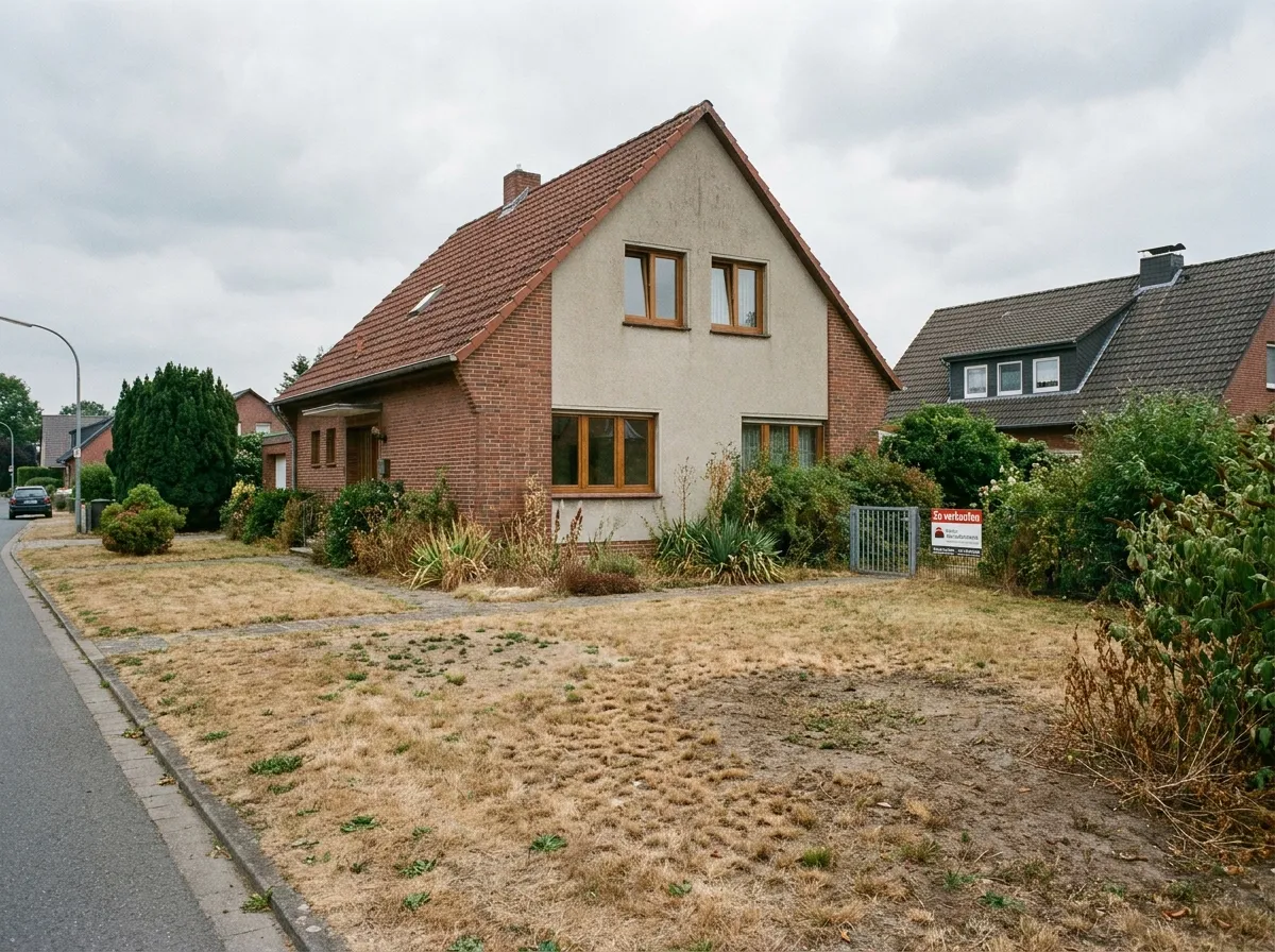 Trockener Rasen – vorher