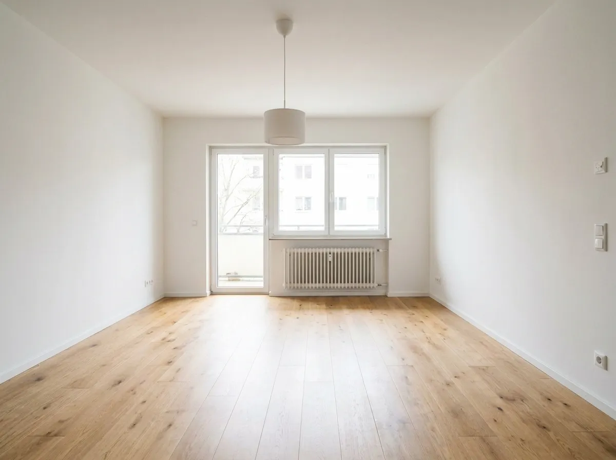 Leeres Wohnzimmer – nachher